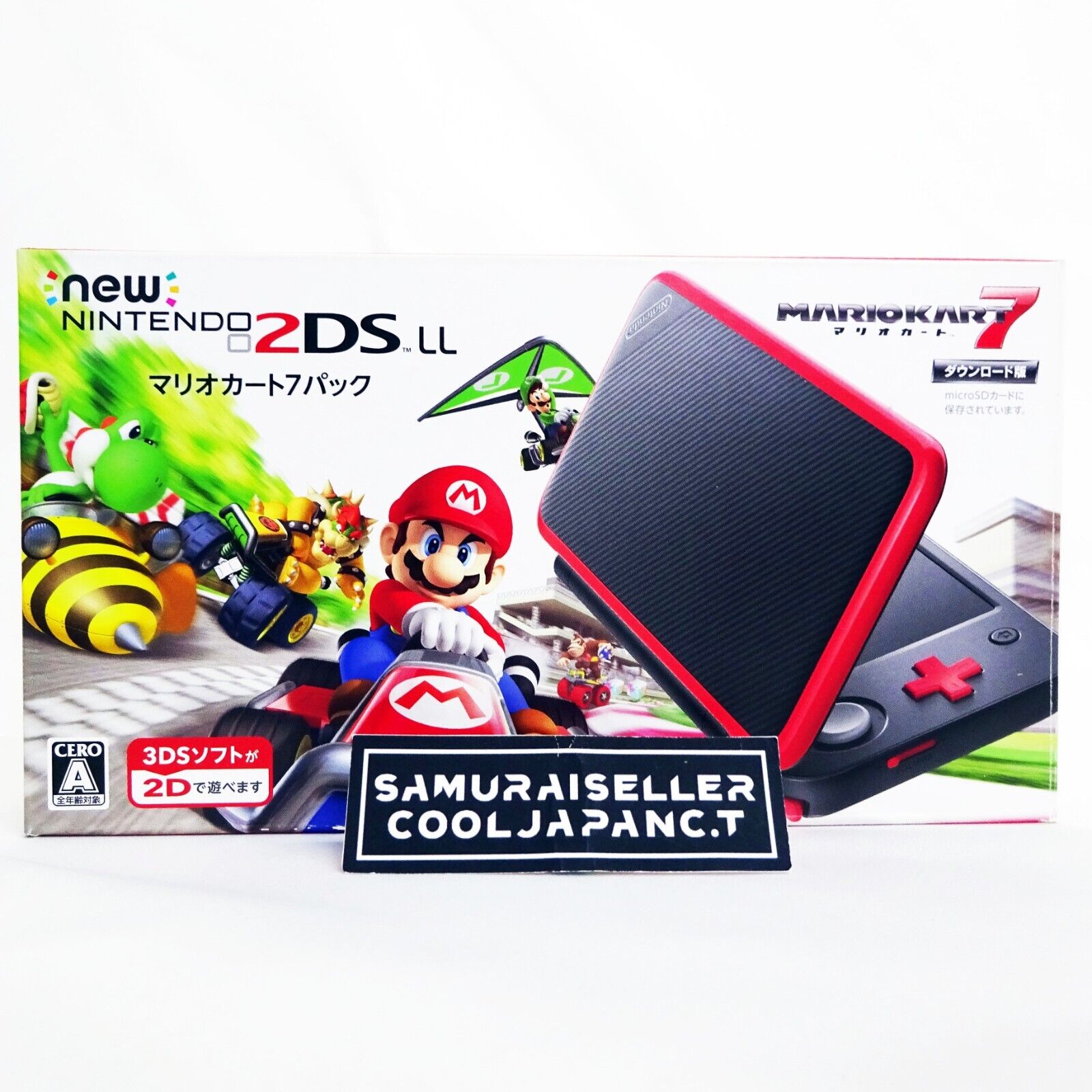 Nintendo 2DS XL Mario Kart 7 Edition Console - Black/Turquoise for 