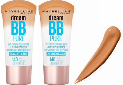 Maybelline Dream Pure Skin Clearing BB Cream, 8-in-1 Skin Perfecting Beauty Balm