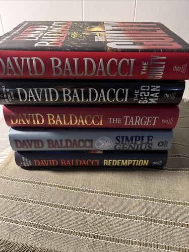 Lot Of 5: DAVID BALDACCI Hardback Novel Books 1st Edition VERY GOOD CONDITION - Imagen 1 de 8