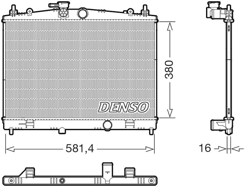 Denso Radiator For Nissan Juke 2018-2019 1.6 DRM46079 - Image 4