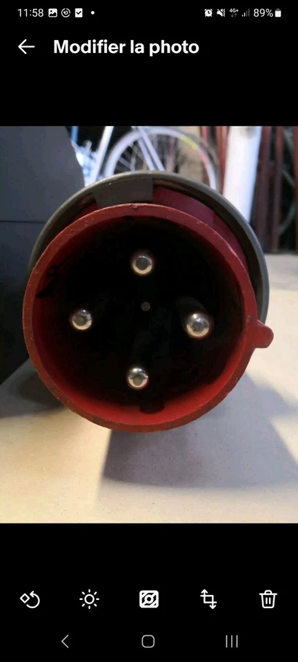 Ensemble prise fiche Hypra IP67 socle saillie 59103 + fiche LEGRAND 125 A - Photo 2/4