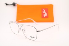 NEW RAY-BAN RB 6536 CARAVAN II 2502 SILVER GUNMETAL AUTHENTIC EYEGLASSES 58-15
