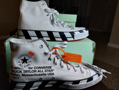 Off-White Converse Collaboration Chuck Taylor 70 White Size 11 US