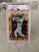 2025 Topps Chrome - Brent Rooker #54 Orange Raywave Refractor /25
