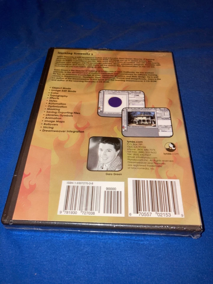 Learning Fireworks 3 by Lynda.com (CD-ROM) Vtg Sealed - Image 2 of 2