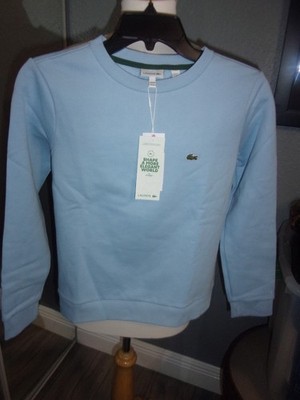 Youth Lacoste Lt. Blue Pullover Sweatshirt Size M
