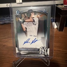 2025 Bowman Draft Kaeden Kent 1st Bowman Auto CPA-KKE NY Yankees  