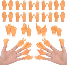 30 Pcs Tiny Hands Finger Puppets, Mini Hands Little Small Hands Mini Thing Gag P