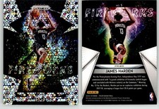James Harden 2018-19 Prizm Fireworks Fast Break Disco #5 Rockets Clippers