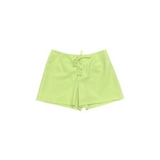 1990s pastel green lace up mini shorts made in USA size small
