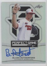 2015 Leaf Metal Draft Perfect Game Metal Blake Rutherford #BA-BR2 Auto c2c