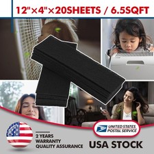Carbon Filter 20pcs 4 x 12 Inch Activated Charcoal Air Vent Filters 1/8" Thick