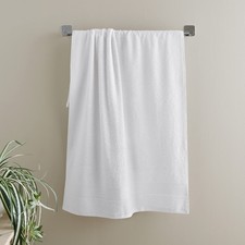 Image of Catherine Lansfield Anti Bacterial Soft & Absorbent Cotton Bath Towel White