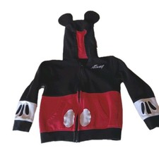 Kids Disney Mickey Mouse Child L Hooded Zip Up Sweatshirt/Ears