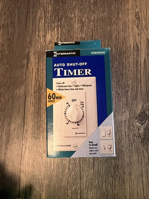 #ad #ad Intermatic FD60MWC 60 Minute In Wall Auto Shut off Timer White New $15.00