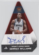 2012-13 Preferred Panini's Choice Award Rookies 14/74 Derrick Williams Auto 0z9