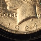 1924 US PEACE SILVER DOLLAR Lady Liberty 90% silver incased uncirculated — photo 8