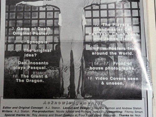 Bruce Lee Game of Death Supplement - Martials Arts Illustrated - Foto 3 di 7