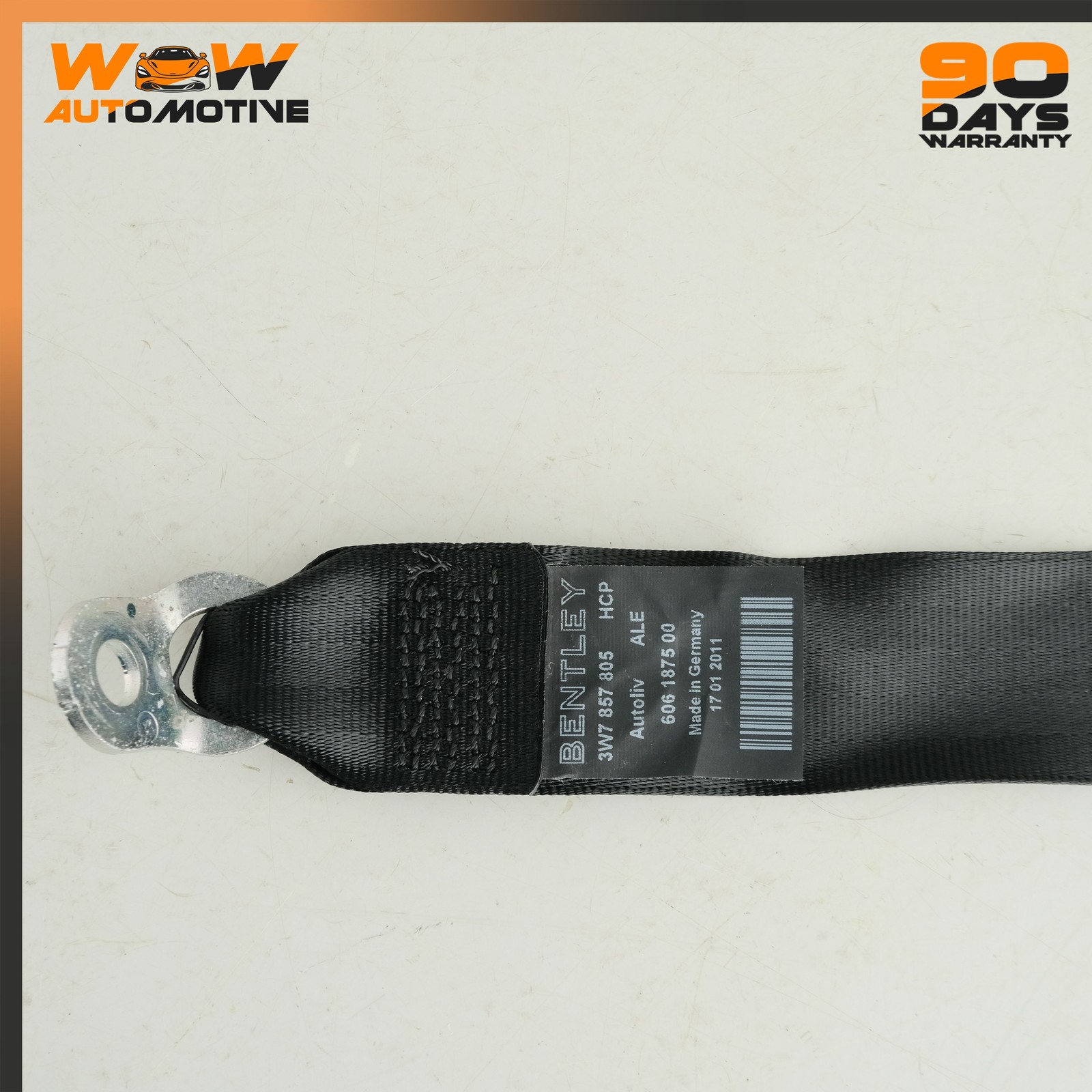 Bentley Continental GT Speed 2007-2017 Rear Right Seat belt Black