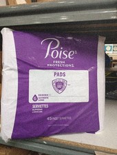 Poise Fresh Protection Pads for Women 6 Ultimate Long  45 Pack, 756