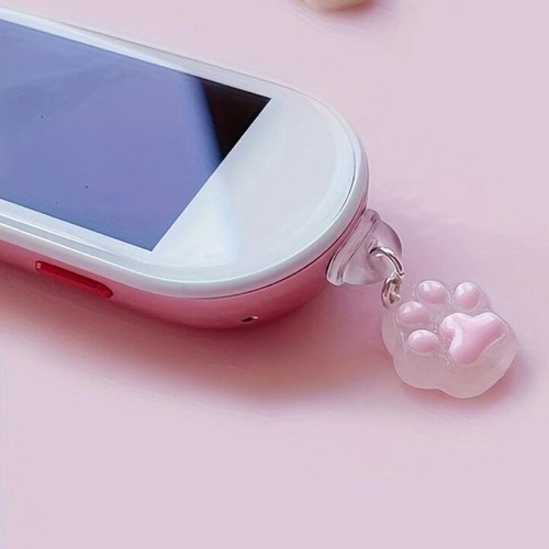 3x2cm Cat Claw Phone Dust Plug for iPhone/Android/Type C Mobile Phone - Photo 4 sur 9