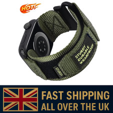 Rugged Military Nylon Strap Band For Apple Watch Ultra Series 9 8 7 6 5 4 3 2 SE