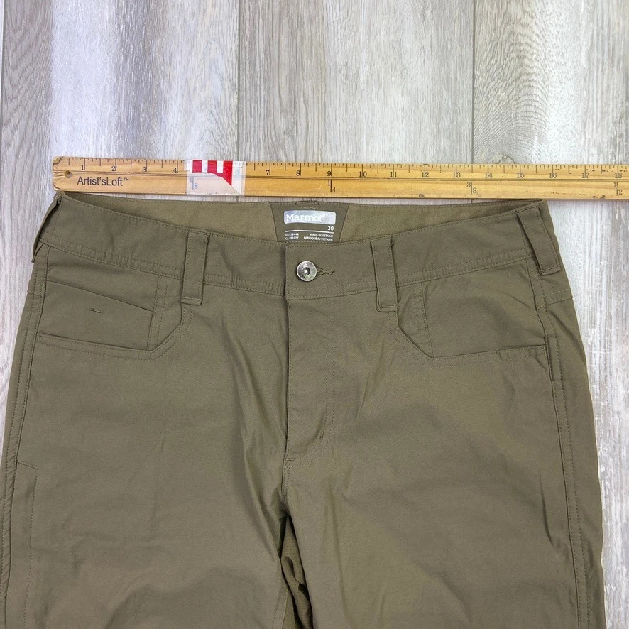 Marmot Hiking Pants Mens 30x32 Brown Lightweight Straight Stretch Trail H54380 - Image 3 of 4