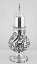Beautiful William Hutton & Sons Hallmarked Silver pepper Pot B,ham 1902