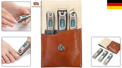 Nagelknipser, 3 Stück Fingernagel Knipser Set, Solingen Edelstahl Nagelzwicker
