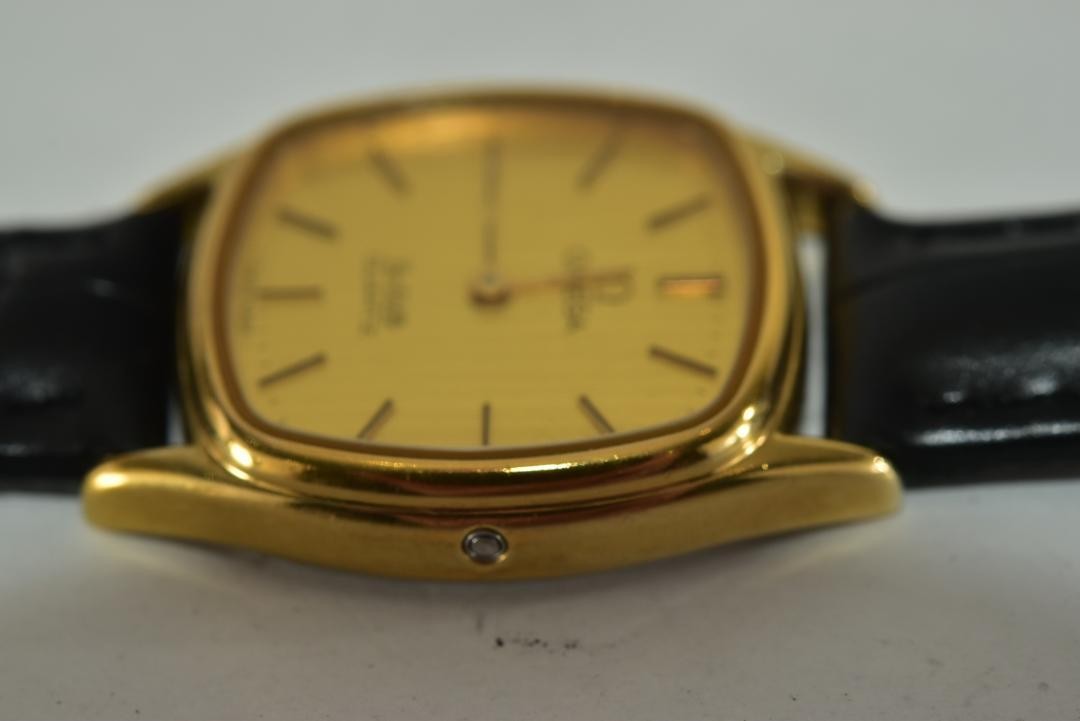OMEGA De Ville クォーツ腕時計　cal.1365 O-7801| オメガ デビル Ref.1365 GF/SS ラウンドケース モーター