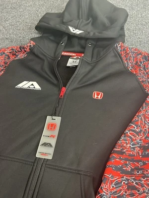 Autocannon Honda Full Zip Hoodie Men's L Black/Red Limited Edition - Photo 1/4