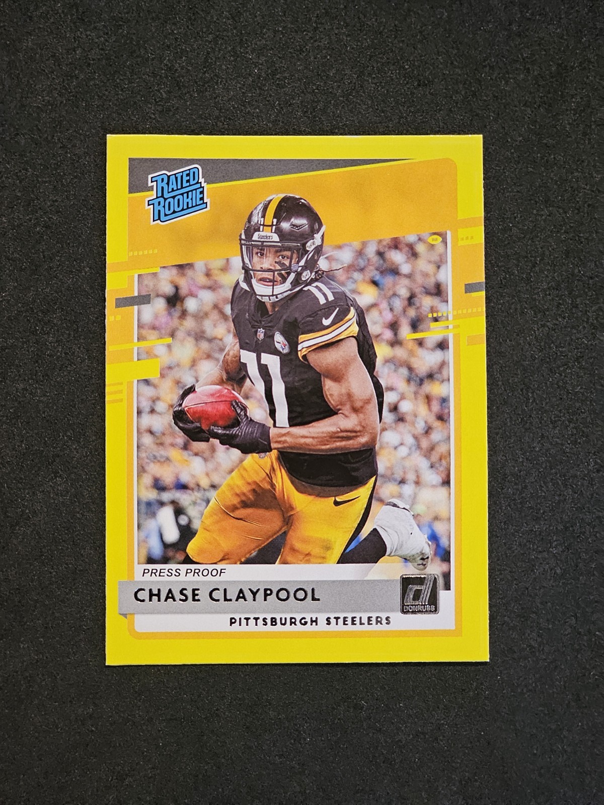 2020 Donruss Yellow Press Proof Chase Claypool Rated Rookie (RC) #327