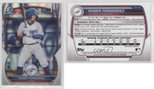 2023 Bowman Chrome Prospects Lava Refractor /399 Yeiner Fernandez #BCP-138