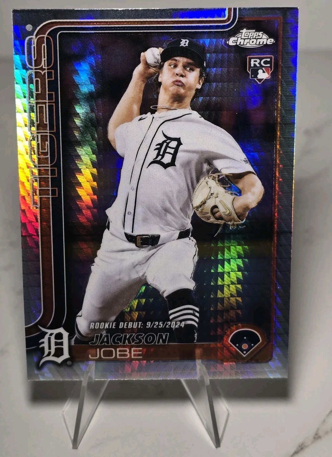 2025 Topps Chrome Update Jackson Jobe RC #USC48 Prism Refractor Detroit Tigers