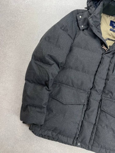 Gant The York HerringBone Down Jacket Dark Graphite Size M - Picture 5 of 17