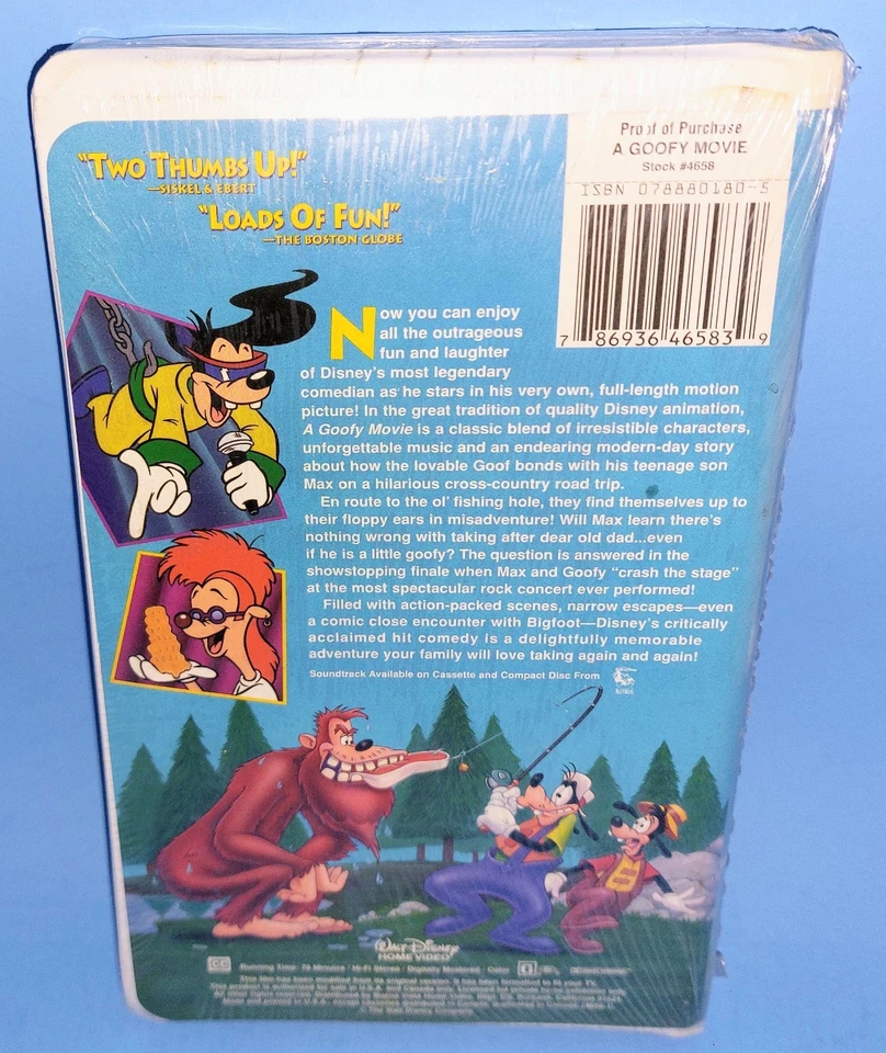 A Goofy Movie Walt Disney 1995 VHS Clamshell Home Video Rare Sealed - NEW - Image 2 of 4
