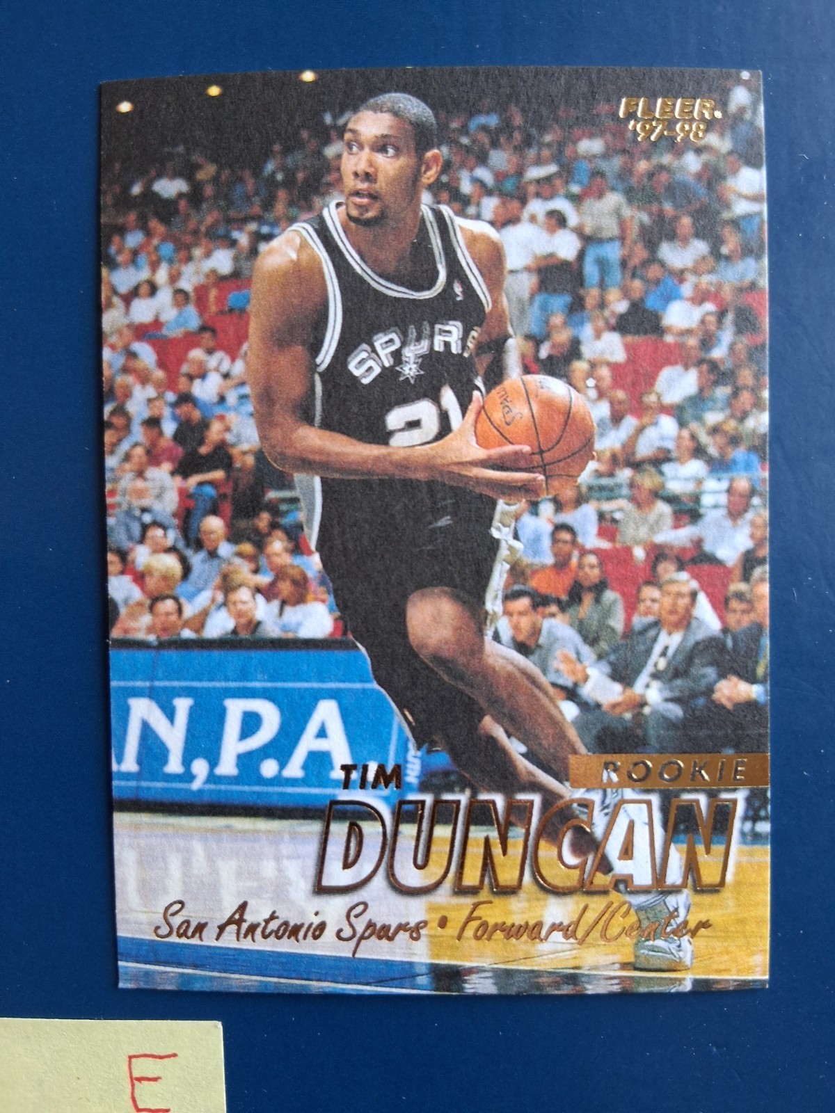 1997-98 Fleer Tim Duncan #201 Spurs Rookie RC