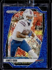 2024 Panini Prizm James Cook Blue Sparkle #/96 Bills