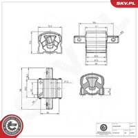 Esen SKV Lagerung, Motor Hinten FüR MERCEDES-BENZ