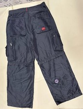 JNCO Jeans 34 Extreme Army Twill EST 1985 Convertible Pants Shorts Skater Skull