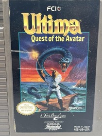 Ultima: Quest of the Avatar (Nintendo NES, 1990) Cart Only - TESTED