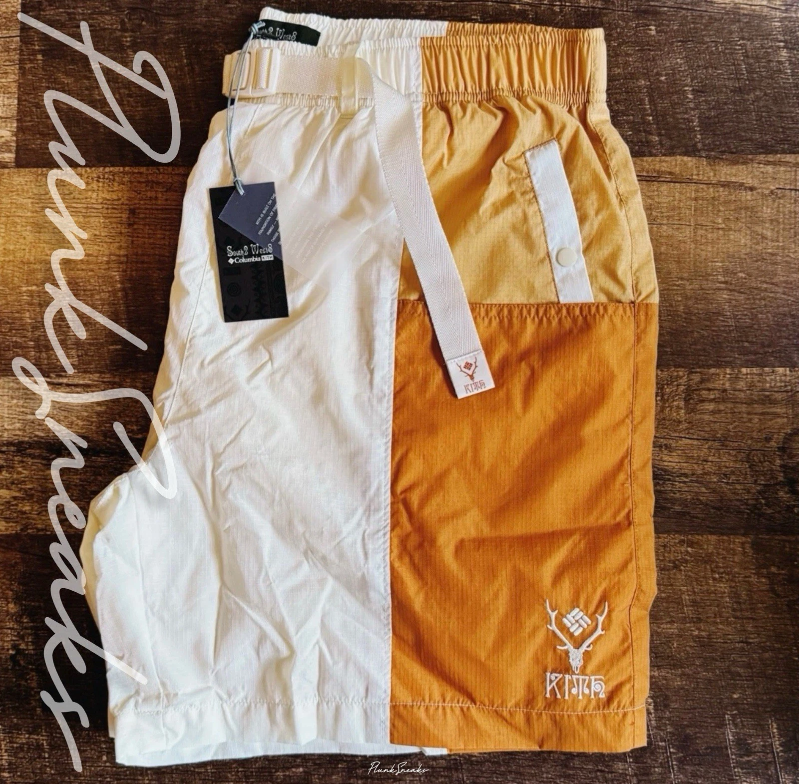 KITH Columbia South2 West8 C.S. Belted Shorts|2025|Large|Eternal|READY2SHIP