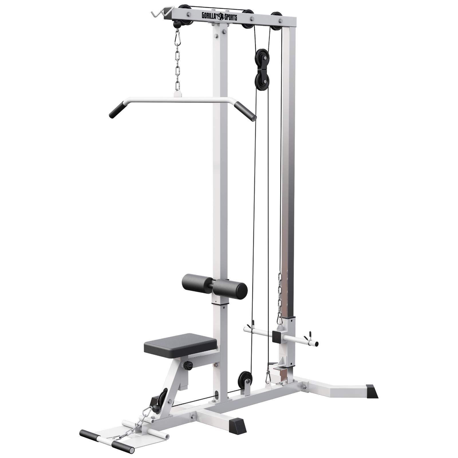 GORILLA SPORTS® Latzugturm Latzugstation Seilzug Maschine Kabelzug Kraftstation