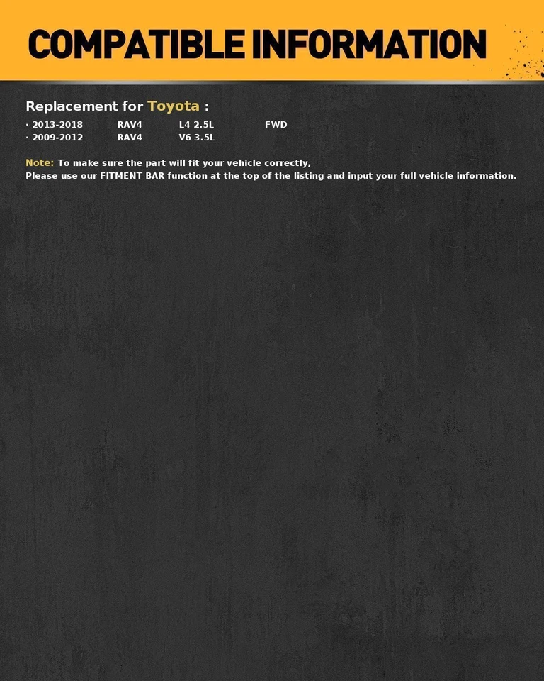 Conjunto de bomba de combustible FG1554 para Toyota RAV4 2009-2012 2013-2018 4x4/Tracción delantera 3,5 L 2,5 L Foto 2 de 4