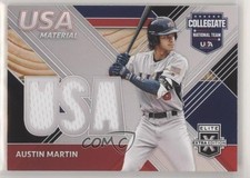 2020 Panini Elite Extra Edition USA Baseball Material Black Austin Martin 4z8