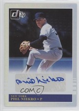 2019 Panini Donruss Retro 1985 Signatures Phil Niekro #85S-PN Auto HOF 12xz