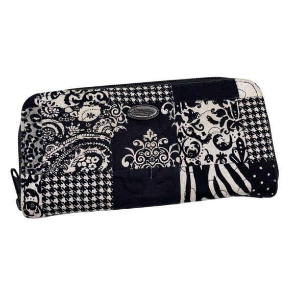 Donna Sharp Quilted Patchwork Zip Around Wallet B… - image 1