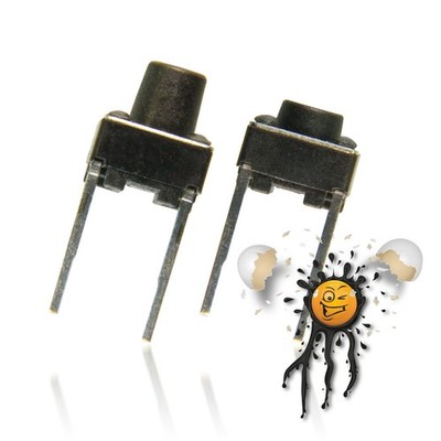 5 x 2 Pin Mikrotaster Microschalter Micro Button Switch DIP-2 6x6x4.3 - 6x6x7 mm
