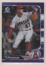 2019 Bowman Chrome Purple Refractor 40/250 Griffin Canning #45 00e1