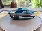 Lesney Matchbox #9 Boat and Trailer Cabin Cruiser Regular Wheel 1966